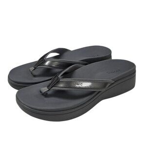Vionic High Tide ll Sandals, Platform, Comfort, Thong, Toe Post, Grey, Size10